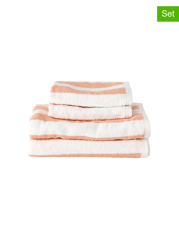 Ellos Home 4-częściowy zestaw ręczników "Saga" w kolorze jasnoróżowym rozmiar: onesize