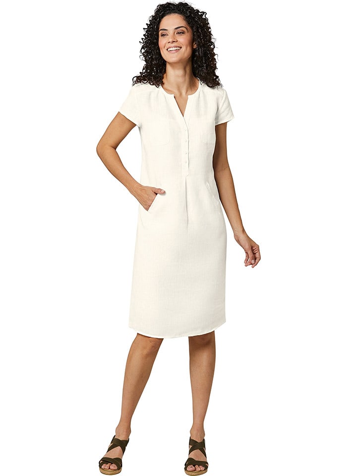 WITT WEIDEN Lniana sukienka w kolorze białym rozmiar: 44