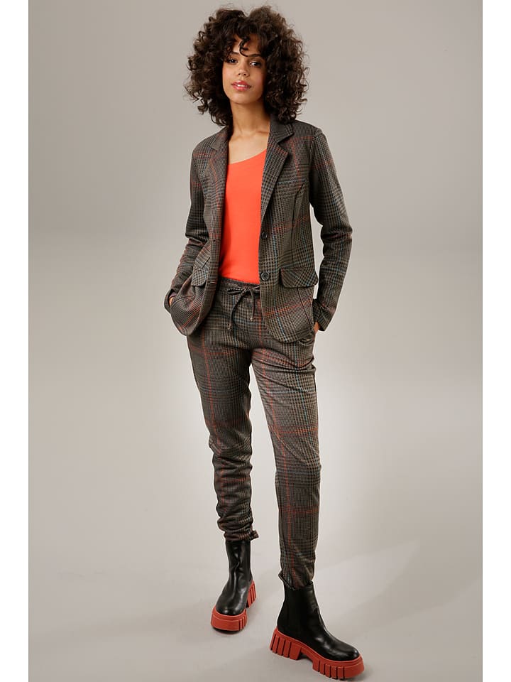 Aniston Blezer w kolorze taupe ze wzorem rozmiar: 38