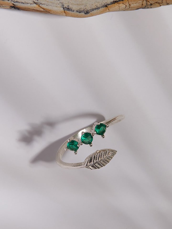 Heliophilia Srebrny pierścionek z cyrkoniami rozmiar: onesize