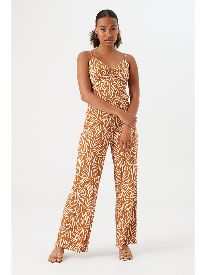 Garcia Spodnie w kolorze jasnobrązowym rozmiar: XXL