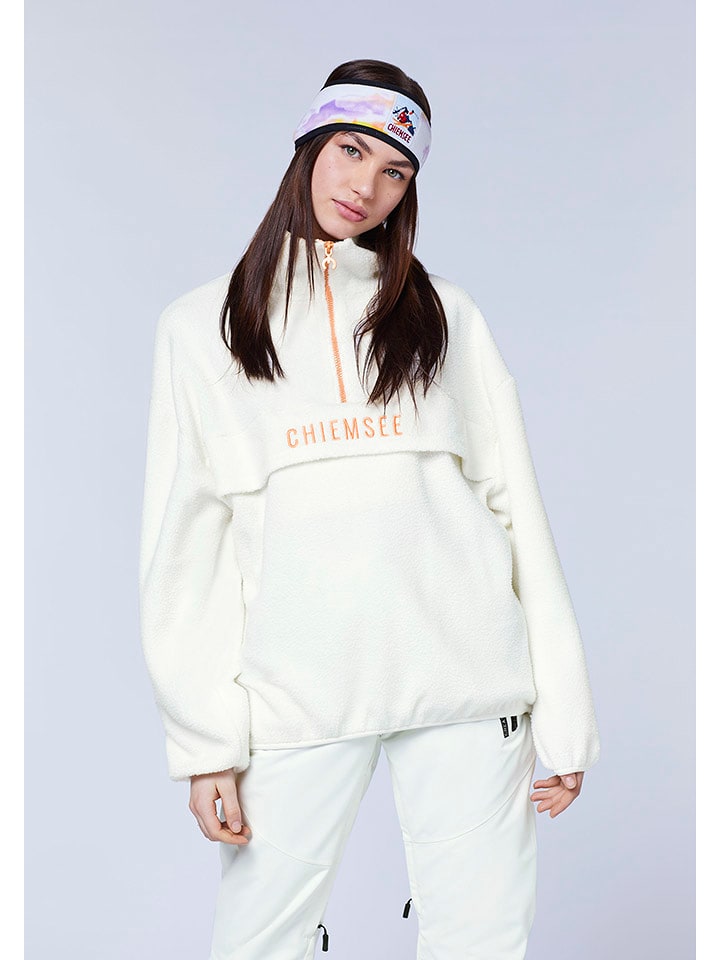 Chiemsee Bluza polarowa w kolorze białym rozmiar: XS