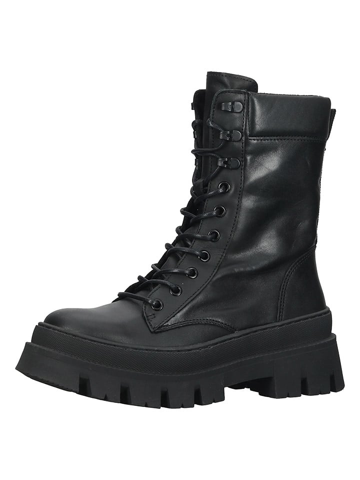 Steve Madden Skórzane botki w kolorze czarnym rozmiar: 38