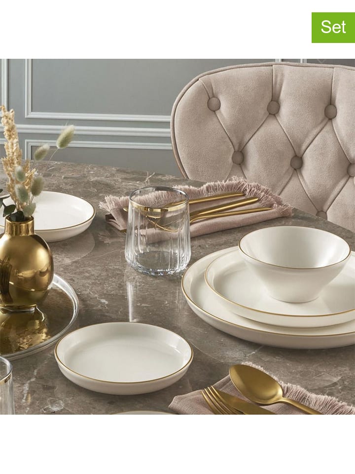 Hermia 16-częściowy zestaw w kolorze kremowym rozmiar: onesize