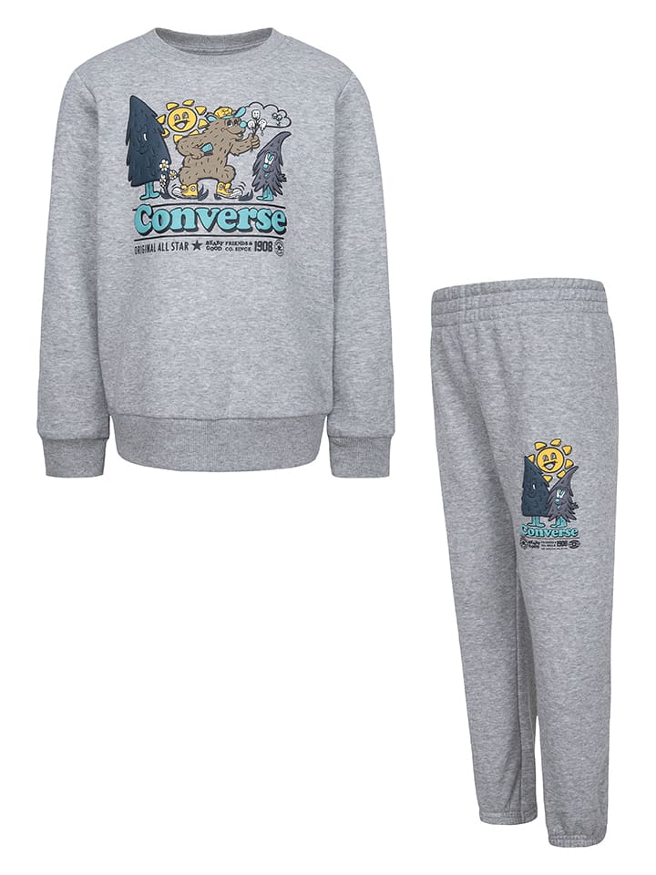 Converse 2-częściowy zestaw w kolorze szarym rozmiar: 92/98