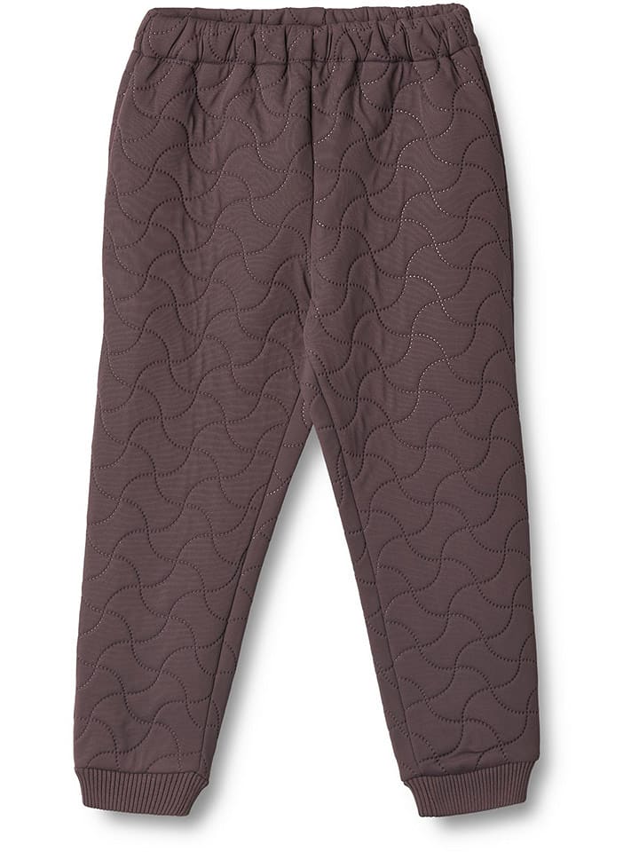 Wheat Spodnie termiczne "Alex" w kolorze brązowym rozmiar: 140