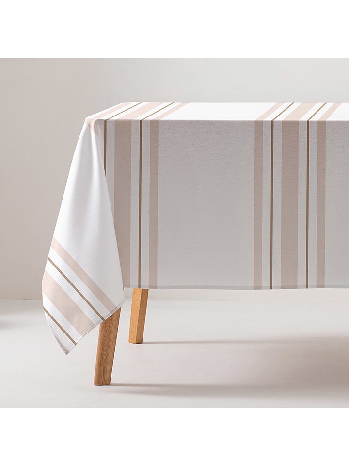 GAMUSI Obrus "Dalia" w kolorze beżowym rozmiar: 160x300 cm