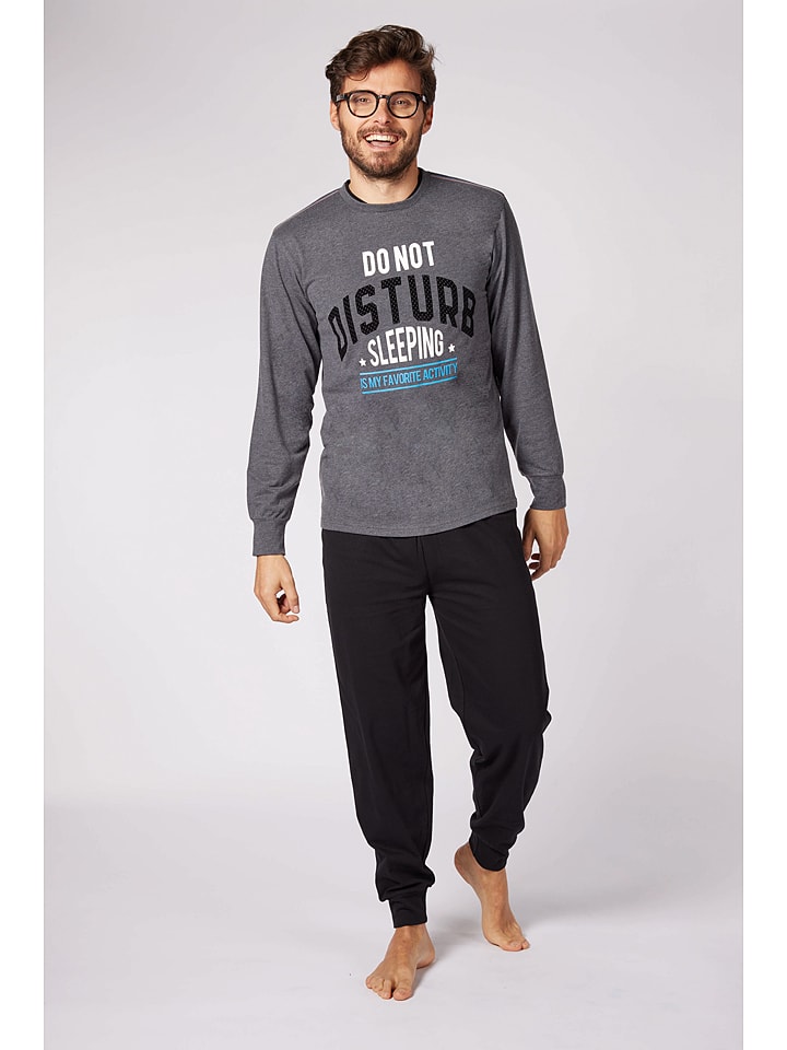 Daniel Hechter Piżama w kolorze czarnym rozmiar: L