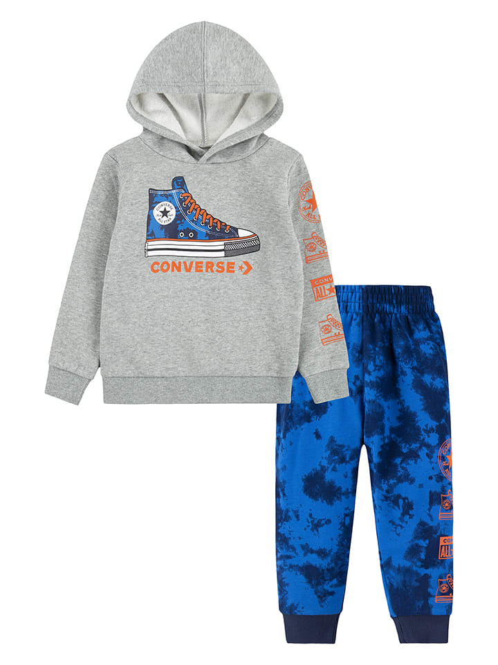 Converse 2-częściowy zestaw w kolorze szaro-niebieskim rozmiar: 98/104