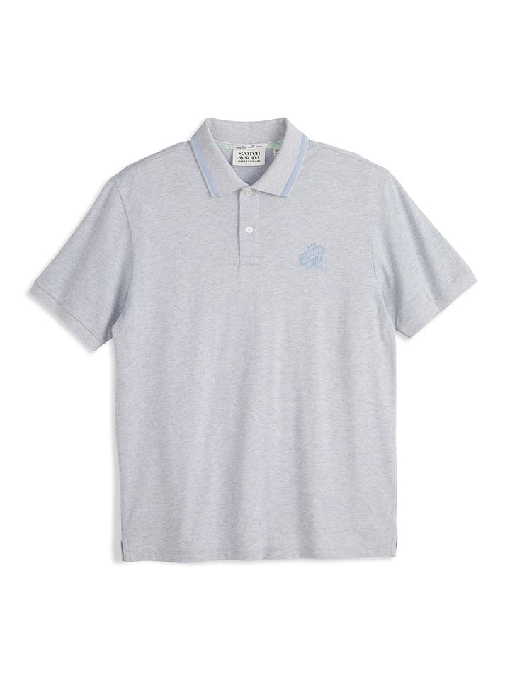 Scotch & Soda Koszulka polo w kolorze szarym rozmiar: XL