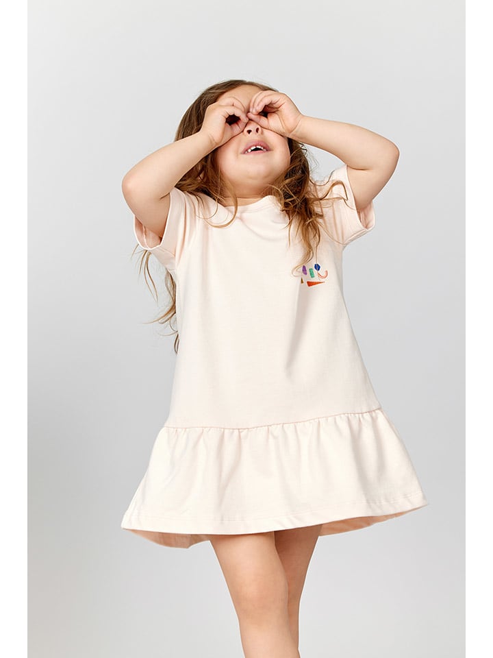 COPENHAGEN COLORS Sukienka w kolorze jasnoróżowym rozmiar: 116