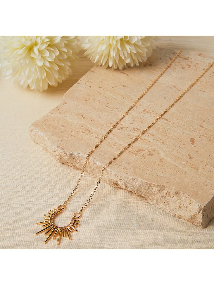 LUNAMOVAS Pozłacany naszyjnik z elementem ozdobnym - dł. 45 cm rozmiar: onesize