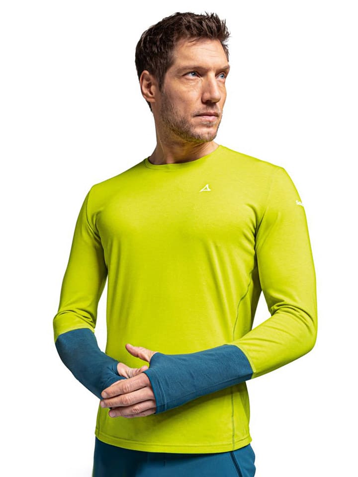 Koszulka funkcyjna "Sandegg" w kolorze limonkowym