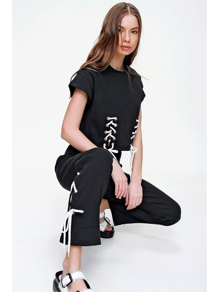 2-częściowy zestaw w kolorze czarnym