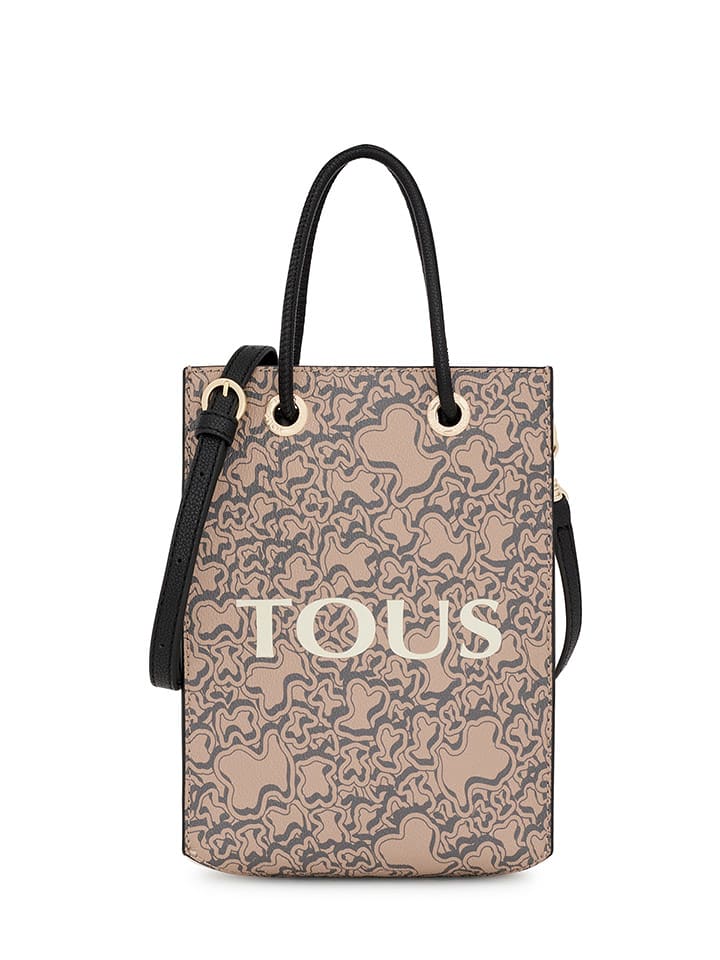 Torebka "Mini Evolution" w kolorze beżowym - 16 x 20 x 6 cm