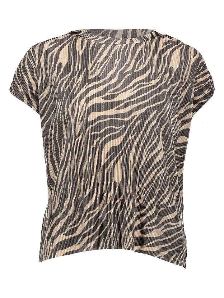 JDY Koszulka w kolorze beżowo-szarym rozmiar: S