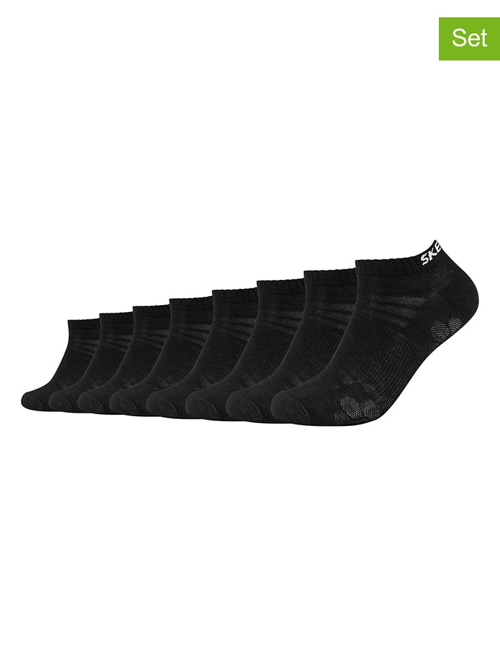 Skechers Skarpety (8 par) w kolorze czarnym rozmiar: 39-42