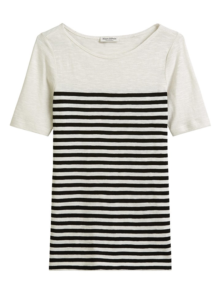 Marc O´Polo Koszulka w kolorze biało-czarnym rozmiar: L