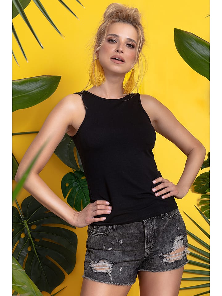 Knitis Top w kolorze czarnym rozmiar: S/M