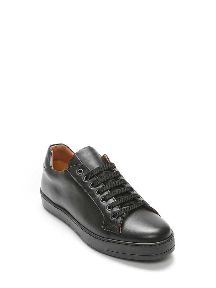 British Passport Skórzane sneakersy w kolorze czarnym rozmiar: 45