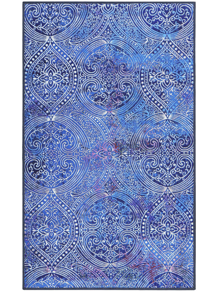 Wecon Home Dywan "Louis" w kolorze niebieskim rozmiar: 60x100 cm