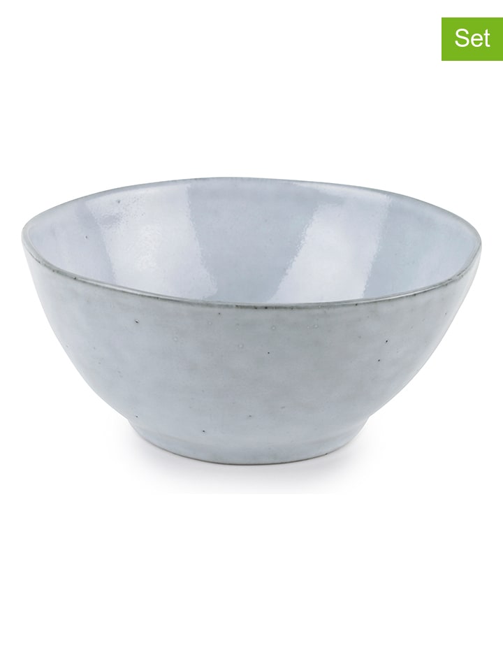 Salt and Pepper Miski (4 szt.) "Artisan" w kolorze błękitnym - wys. 7,5 x Ø 17,5 cm rozmiar: onesize