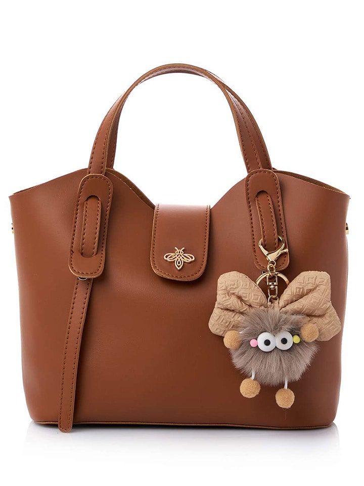 Lucky Bees Torebka "Celeste" w kolorze jasnobrązowym - 25 x 21 x 11 cm rozmiar: onesize