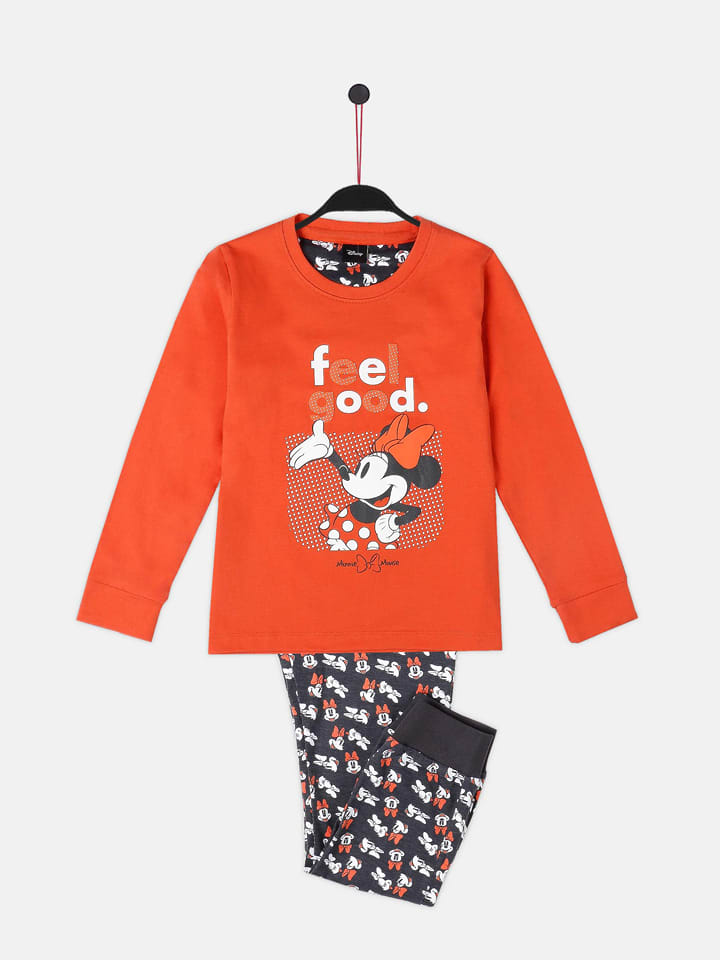 admas Piżama w kolorze czarno-pomarańczowym rozmiar: 140