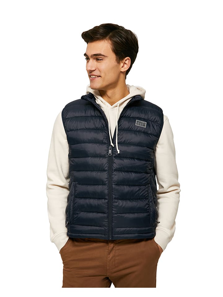 Kamizelka pikowana w kolorze granatowym