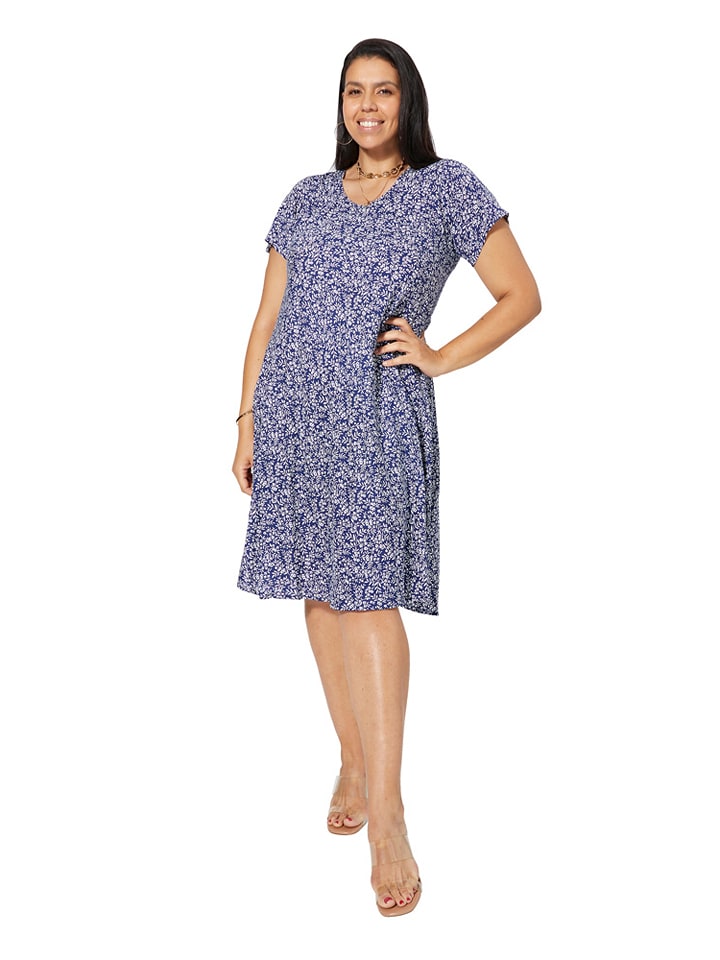 Aller Simplement Sukienka w kolorze niebieskim rozmiar: 54-58