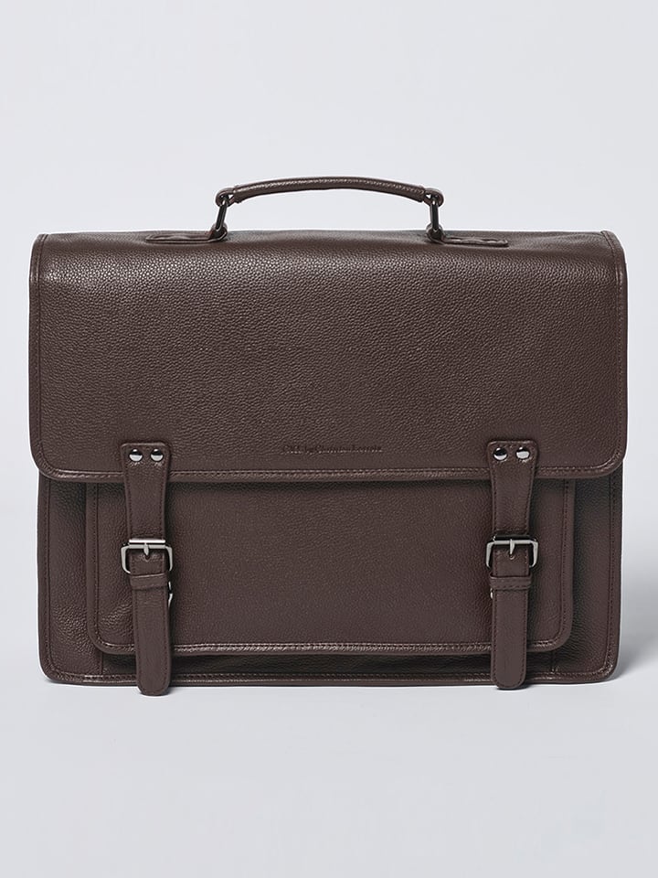 CXL by Christian Lacroix Skórzana aktówka w kolorze brązowym - 38 x 31 x 13 cm rozmiar: onesize