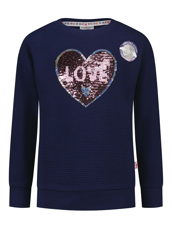 Salt and Pepper Bluza w kolorze granatowym rozmiar: 116/122