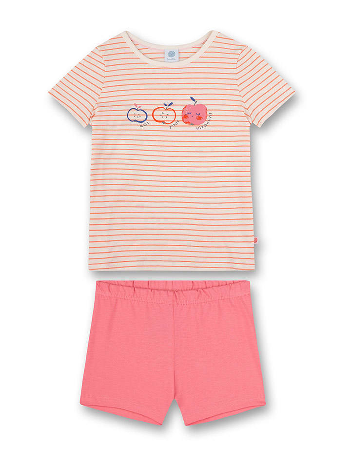 Sanetta Piżama w kolorze brzoskwiniowo-różowym rozmiar: 128