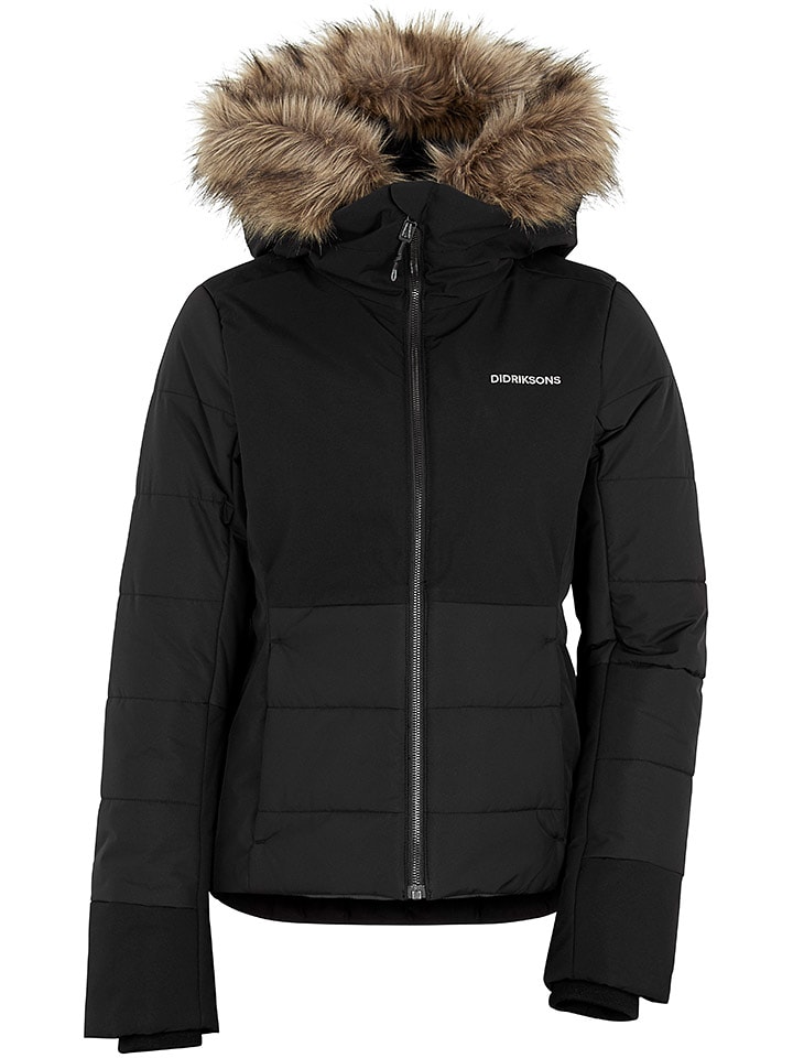 Didriksons Kurtka zimowa "Carina" w kolorze czarnym rozmiar: 40