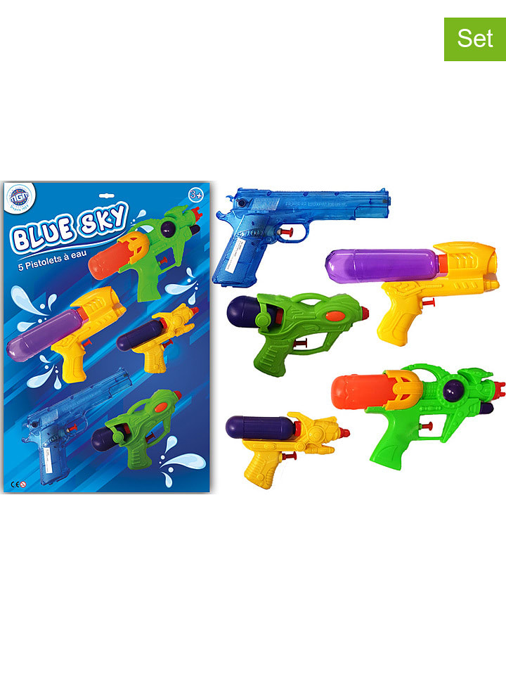 Blue Sky Pistolety na wodę (5 szt.) - 3+ rozmiar: onesize