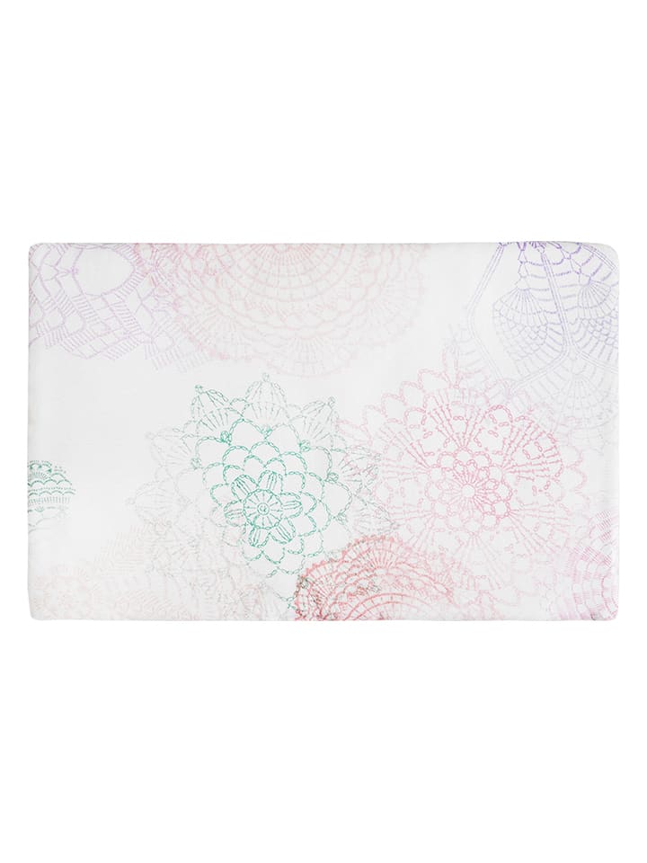 Lullalove Poduszka "Boho" w kolorze biało-jasnoróżowym rozmiar: 20x30 cm