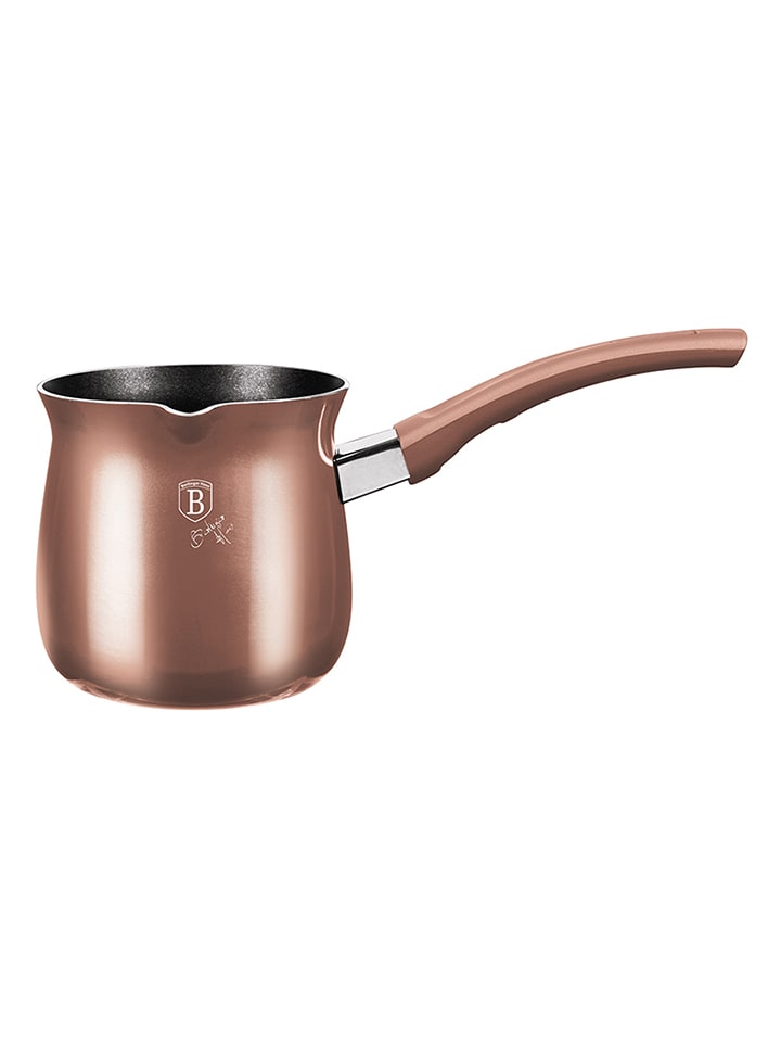 Garnek w kolorze różowozłotym do mokki - 660 ml