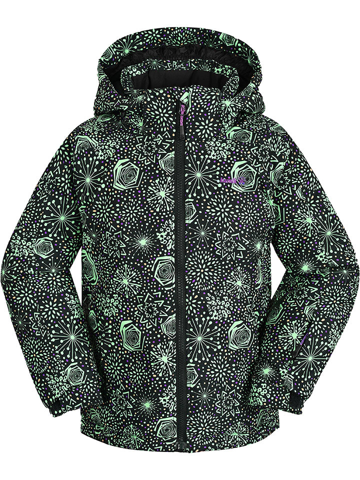 Kamik Kurtka narciarska "Whimsy" w kolorze zielono-czarnym rozmiar: 128