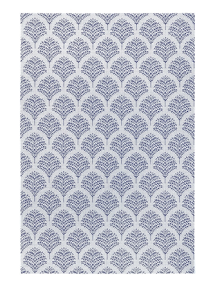 WHITE LABEL Dywan zewnętrzny "Rug" w kolorze niebiesko-kremowym rozmiar: 80x150 cm