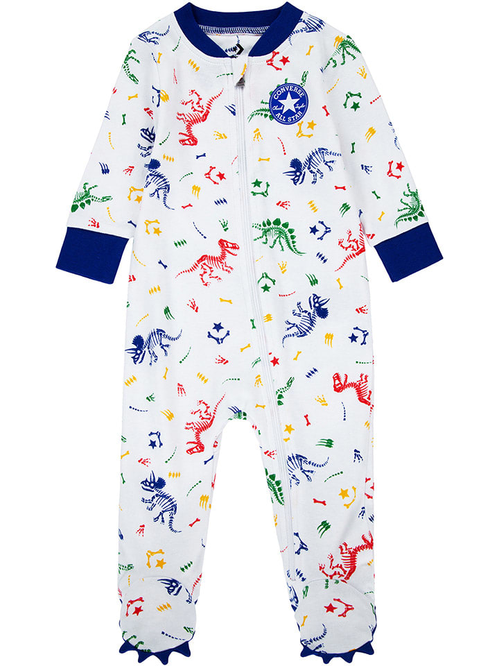 Converse Śpioszki w kolorze białym ze wzorem rozmiar: 68/74