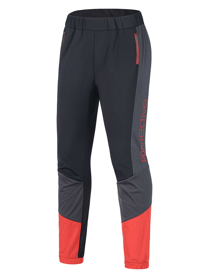 Spodnie softshellowe "Rime Ice" w kolorze czarno-szarym