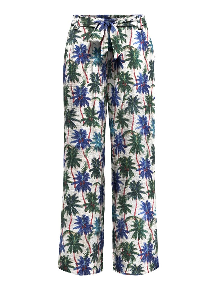 Spodnie "Nova Life" w kolorze niebiesko-biało-zielonym