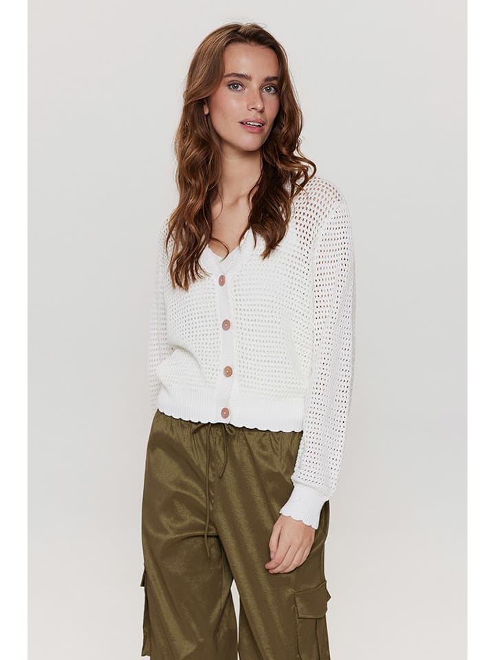 NÜMPH Kardigan "Nufantia" w kolorze białym rozmiar: XL