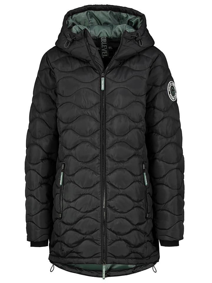 Sublevel Płaszcz pikowany w kolorze czarnym rozmiar: L