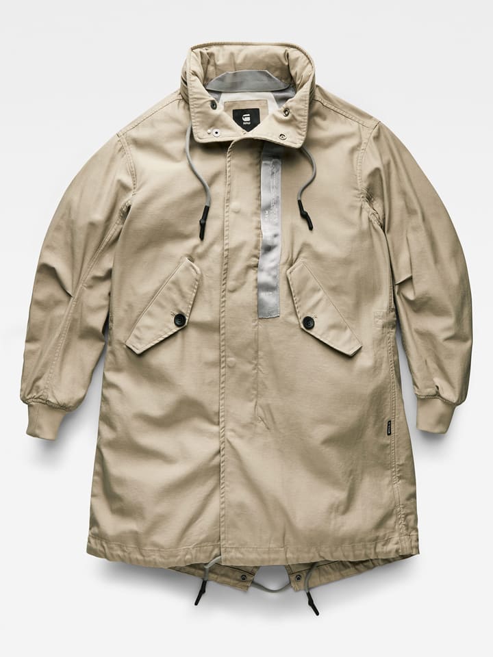 Parka w kolorze beżowym