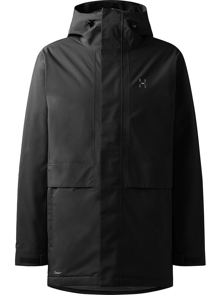 Haglöfs Parka funkcyjna "Salix Proof Mimic II" w kolorze czarnym rozmiar: XXL