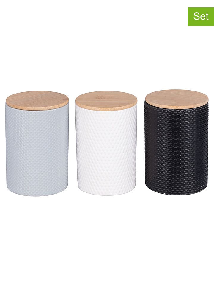 Villa d´Este Pojemniki "Circle" w kolorze jasnobrązowo-szaro-czarnym - 750 ml rozmiar: onesize