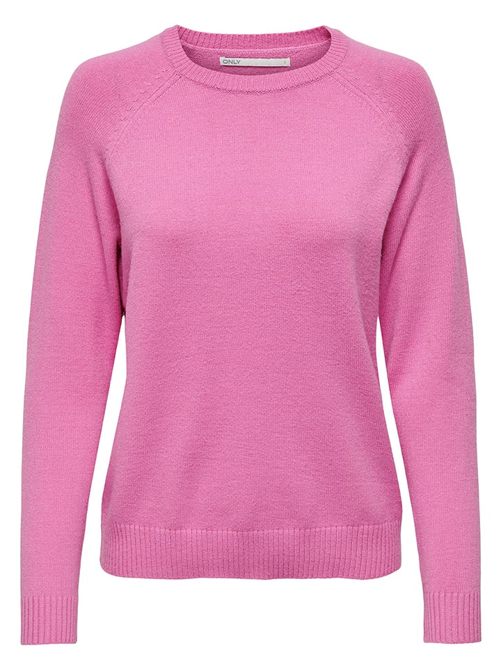 ONLY Sweter "Lesly" w kolorze różowym rozmiar: XS
