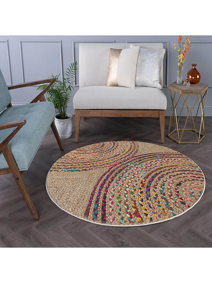 ABERTO DESIGN Dywan w kolorze beżowym rozmiar: 180 cm