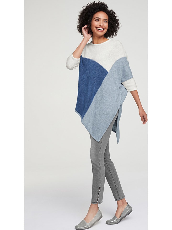 Heine Sweter w kolorze granatowo-białym rozmiar: 40/42